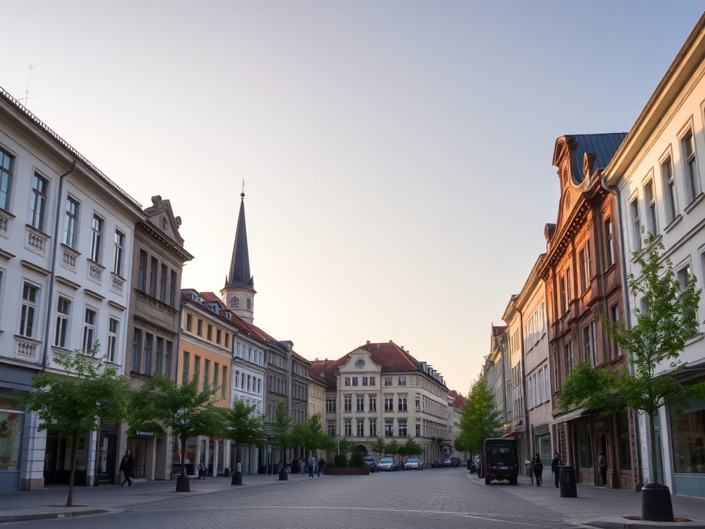 Mapa przedstawiająca infrastrukturę Hrubieszowa, z zaznaczonymi szkołami, sklepami i aptekami.