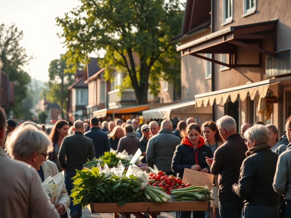 Symboliczny obraz Dnia Ziemi w Hrubieszowie, pokazujący troskę o lokalną przyrodę i czystość miasta.